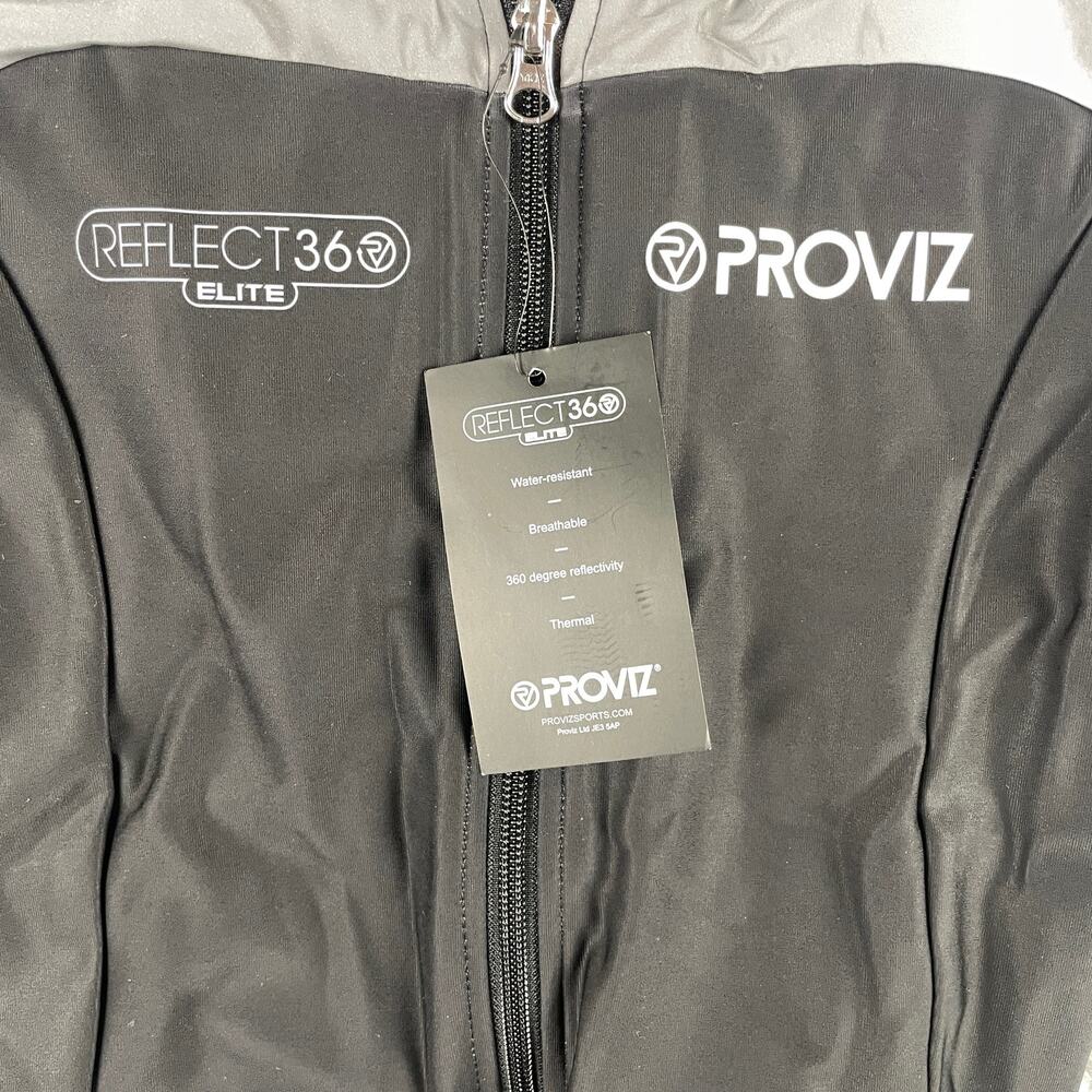 Proviz Women's US 4 Black Gray Red Reflect360 Elite Cycling Reflective Jacket - Picture 4 of 16